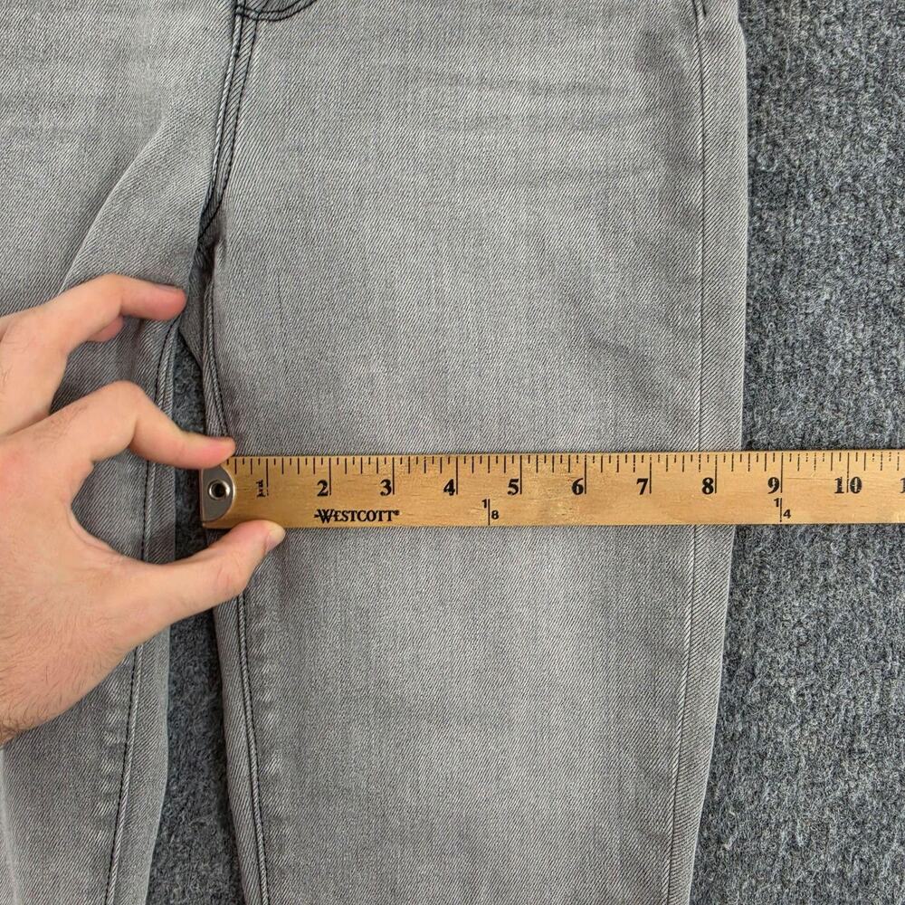 L Agence Jeans 24 Kendra High Rise Cropped Flare Grey Denim Casual Chic Work - Picture 11 of 13